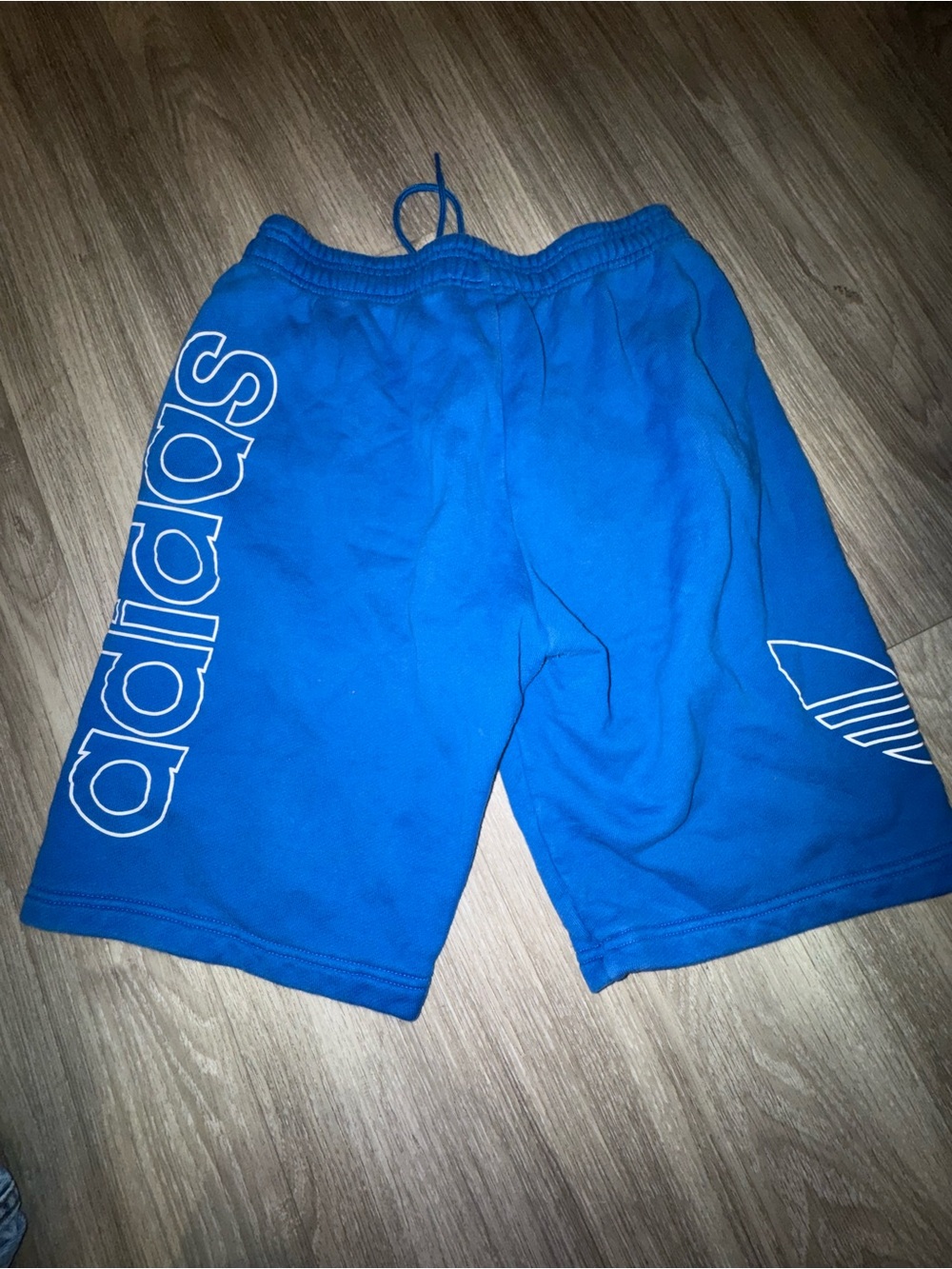adidas Bright Blue Logo Athletic Shorts